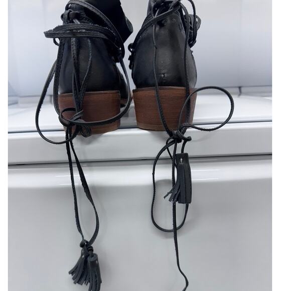 Anthropologie "MUSSE & CLOUD" KYLE Leather Boots, Size 10, Black - Picture 5 of 12